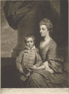 Elizabeth, comtesse de Pembroke, et le très honorable George, Lord Herbert - John Dixon