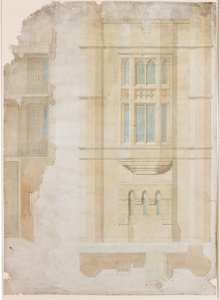 Conception pour fenêtre oriel, Holme Eden - John Dobson