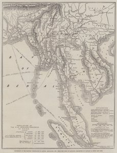 Extension du télégraphe électrique à Canton, Hong-Kong, etc., depuis le port de Rangoon, projeté par le capitaine R Sprye et fils - John Dower