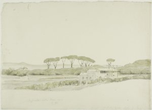 Villa Médicis de Raffaelle, Rome - John Downman