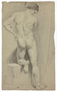 Nu debout de dos - John Downman