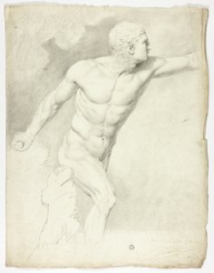 Le Gladiateur Borghèse de la statue à Rome - John Downman