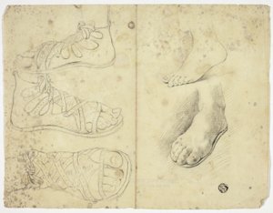 Deux pieds nus et trois pieds sandalés