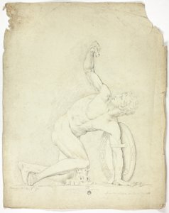 Guerrier blessé de la statue à Rome