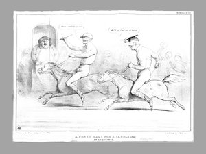 Course de poney pour une selle à Cambridge, 1834 - John Doyle