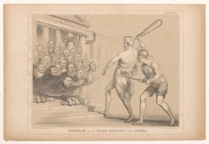 Caricature de Wellington en Hercule