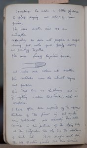 Carnet de croquis contenant 60 croquis et illustrations, écrits sur la peinture à la tempera et les artistes dont Botticelli