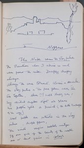 Carnet de croquis contenant 60 croquis et illustrations, écrits sur la peinture à tempera et les artistes dont Botticelli - John Duncan
