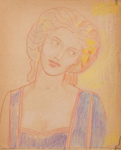 Sans titre [Figure féminine médiévale]