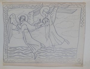 Sans titre [Étude pour Sainte Brigitte] - John Duncan