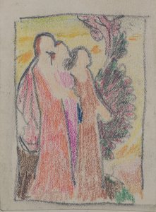 Sans titre [Trois figures] - John Duncan