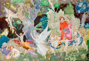 Yorinda et Yoringel dans la forêt des sorcières - John Duncan