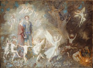 Yorinda et Yoringel dans le bois de la sorcière, 1910 - John Duncan