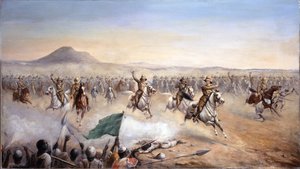La charge des 21e lanciers à Omdurman, 2 septembre 1898 - John Edward Chapman Mathews