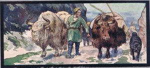 Yaks de montagne, illustration de 