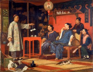 Dames chinoises regardant des curiosités européennes, 1868