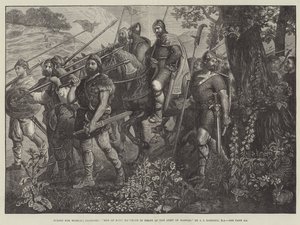 Les hommes du Kent marchant devant l