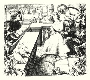 Le Rêve Éveillé (gravure) - John Everett (after) Millais