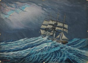 Un voilier, fin 19e siècle - milieu 20e siècle