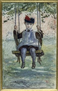 Un garçon sur une balançoire - John Everett Millais