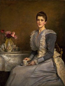 Portrait de Mary Endicott d.1957, Mme Joseph Chamberlain, 1890-91 - John Everett Millais