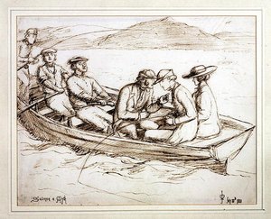 Le Saumon un Mythe - John Everett Millais