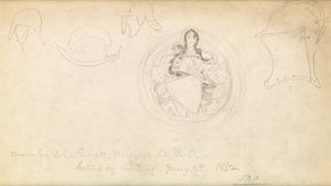 Esquisse pour un blason, 1862 - John Everett Millais