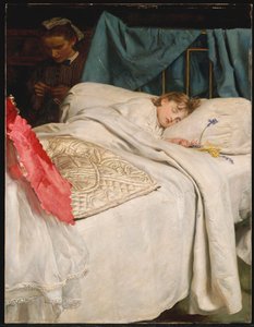 Endormi, vers 1865