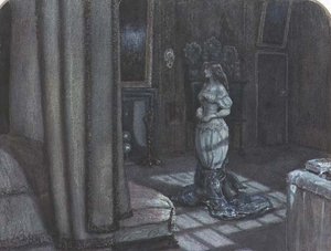 La Veille de la Saint-Agnès : Intérieur à Knole près de Sevenoaks - John Everett Millais