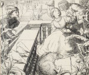 Le Palais endormi, fin 19e siècle - John Everett Millais