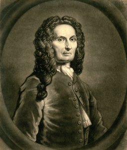 Portrait du mathématicien français Abraham de Moivre - John Faber