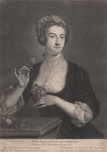 Mme Clive, quand la beauté plaide sa propre cause irrésistible,...elle ne sollicite pas, mais commande des applaudissements - John Faber the younger