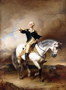Portrait de George Washington prenant le salut à Trenton - John Faed