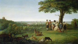 One Tree Hill, Greenwich, avec Londres au loin, 1779