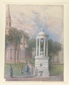 Fontaine Bennett sur New Haven Green - John Ferguson Weir