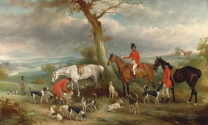 Thomas Wilkinson, M.F.H., avec les foxhounds de Hurworth - John Ferneley