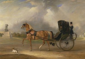 William Massey-Stanley conduisant son cabriolet à Hyde Park