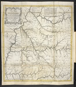 Une carte du Kentucky, dans The Discovery, Settlement and present State of Kentucke