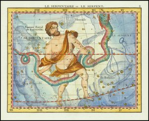 1776 - John Flamsteed - La Serpentaire et Le Serpente (Ophiucus  Serpens)