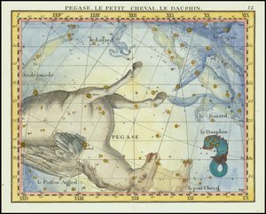1776 - John Flamsteed - Pegase, Le Petit Cheval, Le Dauphin (Pegasus, Pisces et Equuleus)