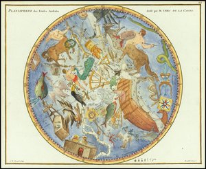 1776 - John Flamsteed - Planisphère des Etoiles Australes