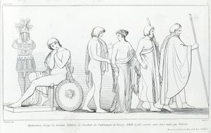 Agamemnon charge les hérauts Taltibius et Euribat de l