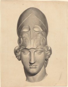 Tête antique avec un casque