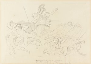 Athéna et les vents - John Flaxman