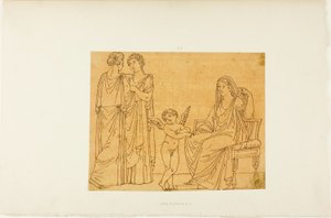 Cupidon et trois femmes - John Flaxman
