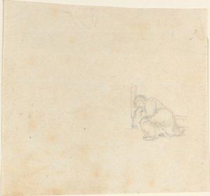 Figure dormant dans une porte - John Flaxman