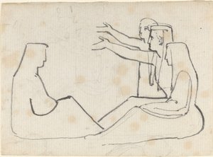 Quatre figures assises - John Flaxman