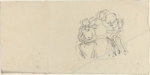 Groupe de figures entourant une figure assise - John Flaxman