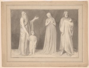 Hannah présente Samuel à Eli - John Flaxman