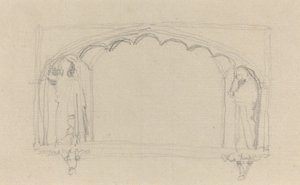 Esquisse pour un monument gothique (le monument Simcoe ?)